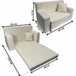 Das Bild zeigt das Produktbild 2 zum FORTISLINE Kindersofa Beige