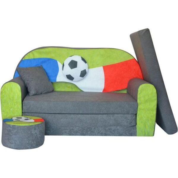Das Bild zeigt das Produktbild 1 zum FORTISLINE Kindersofa Fanzone Football FR