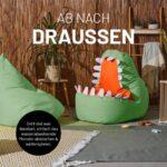 Das Bild zeigt das Produktbild 3 zum Lumaland Kindersitzsack Dino