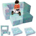 Das Bild zeigt das Produktbild 1 zum MeMoreCool Kindersofa Farbige Sterne