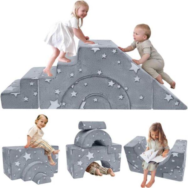Das Bild zeigt das Produktbild 1 zum MeMoreCool Spielsofa Stern Grau