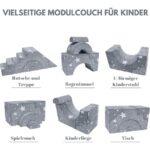 Das Bild zeigt das Produktbild 2 zum MeMoreCool Spielsofa Stern Grau