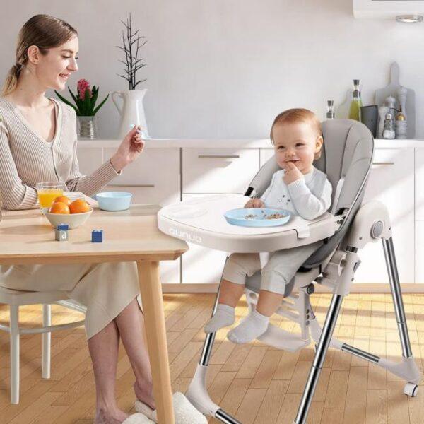 Das Bild zeigt das Produktbild 3 zum OUNUO Baby Hochstuhl
