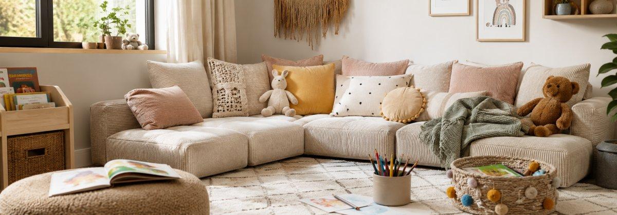Zu sehen ist das Bild 1 zum Beitrag mit dem Thema: Sofaecke Kinderzimmer